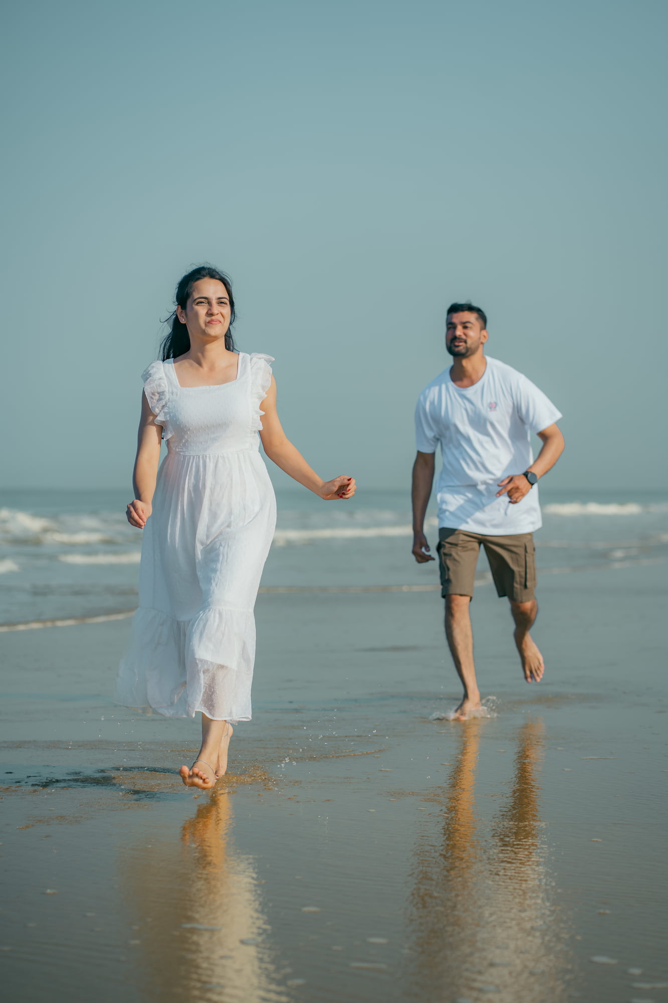 Couple during a pre-wedding photo shoot in the Uttara Kannada countryside